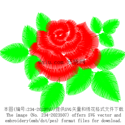 svg矢量绣花图下载
