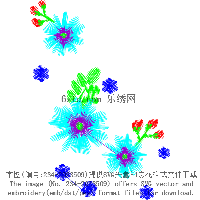 svg矢量绣花图下载