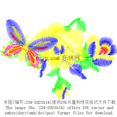 svg矢量绣花图下载