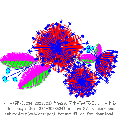 svg矢量绣花图下载
