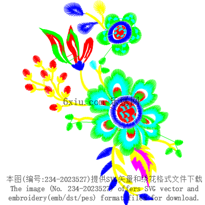 svg矢量绣花图下载