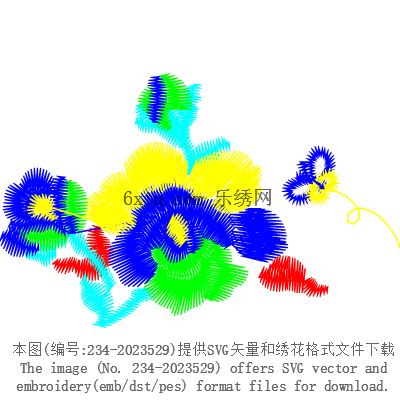 svg矢量绣花图下载