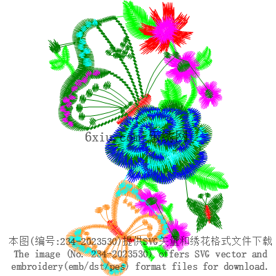 svg矢量绣花图下载
