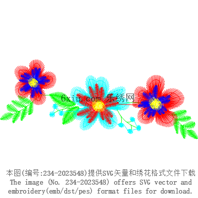 svg矢量绣花图下载
