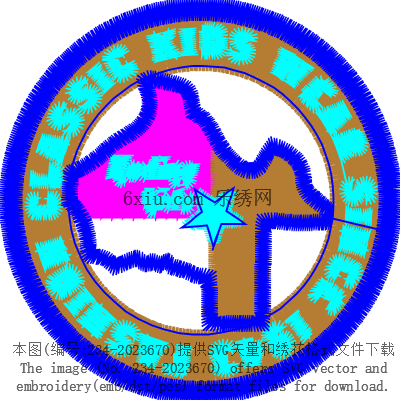 svg矢量绣花图下载