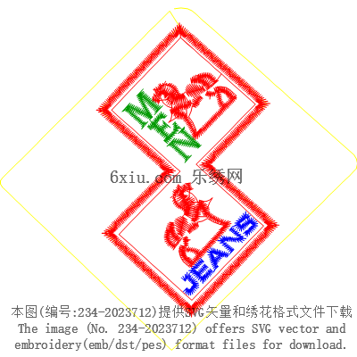 svg矢量绣花图下载