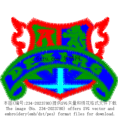 svg矢量绣花图下载