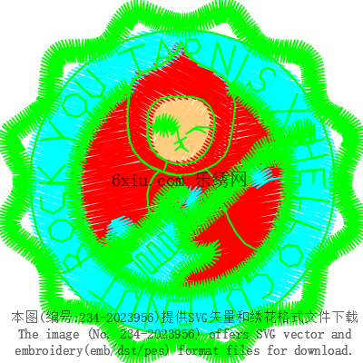 svg矢量绣花图下载