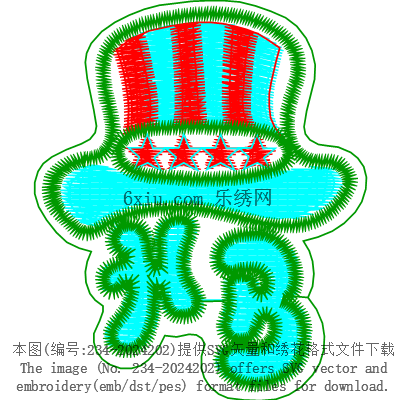 svg矢量绣花图下载