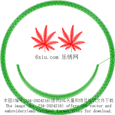 svg矢量绣花图下载