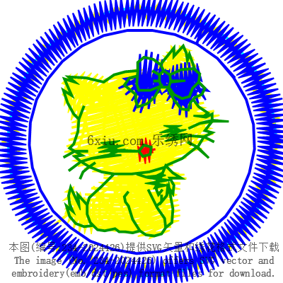 svg矢量绣花图下载