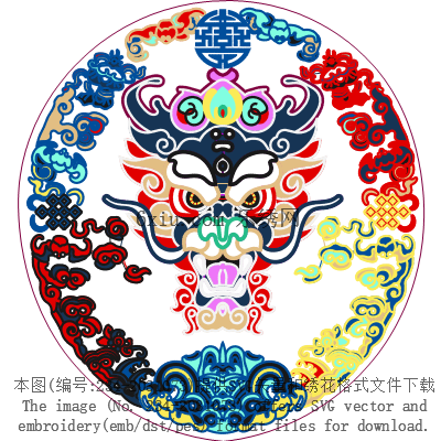 svg矢量绣花图下载