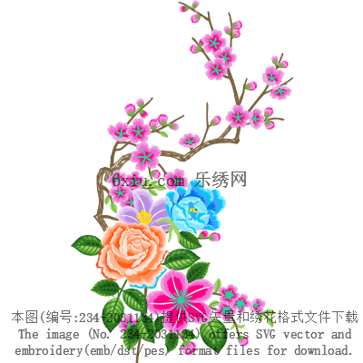 svg矢量绣花图下载