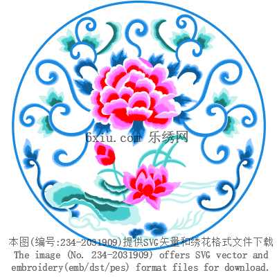 svg矢量绣花图下载
