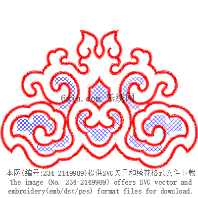 svg矢量绣花图下载
