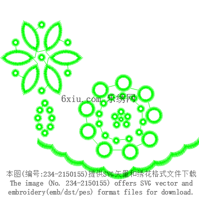 svg矢量绣花图下载