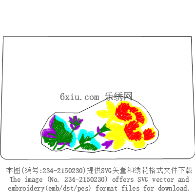 svg矢量绣花图下载
