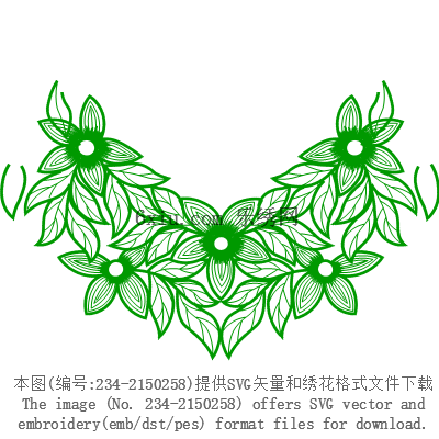 svg矢量绣花图下载