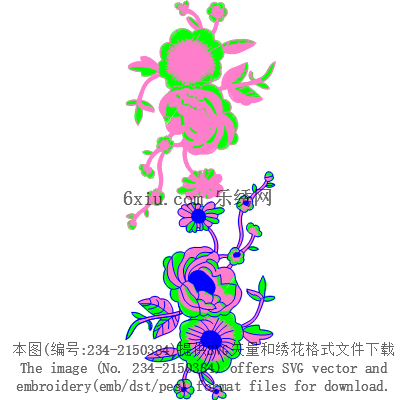 svg矢量绣花图下载