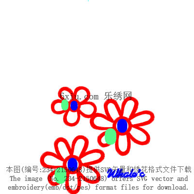 svg矢量绣花图下载