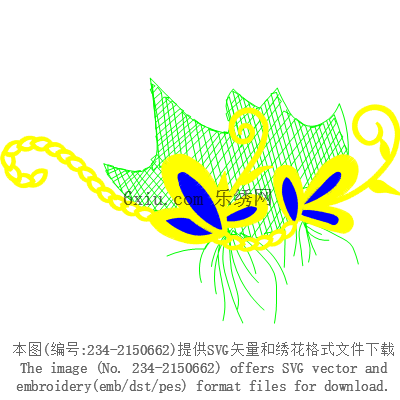 svg矢量绣花图下载