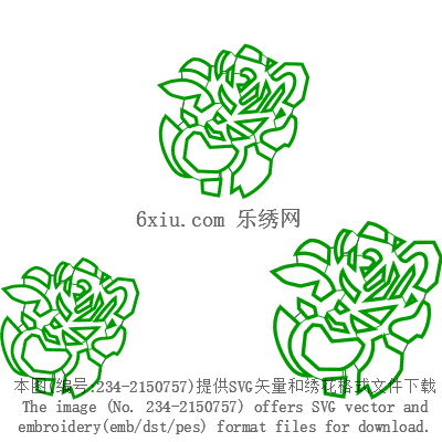 svg矢量绣花图下载