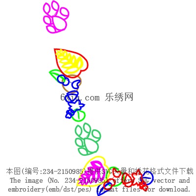 svg矢量绣花图下载
