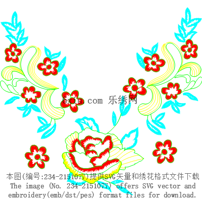 svg矢量绣花图下载