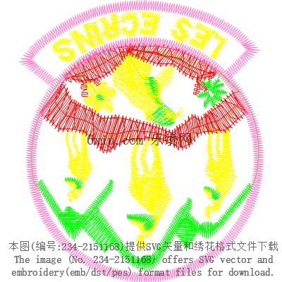svg矢量绣花图下载
