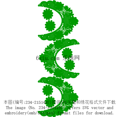 svg矢量绣花图下载