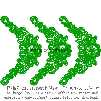 svg矢量绣花图下载