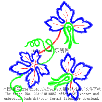 svg矢量绣花图下载