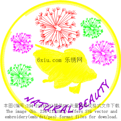 svg矢量绣花图下载