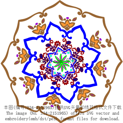 svg矢量绣花图下载