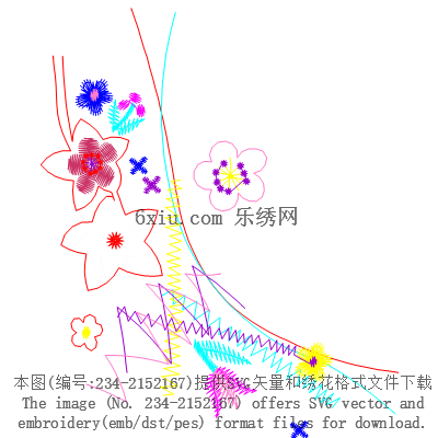 svg矢量绣花图下载