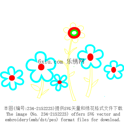 svg矢量绣花图下载