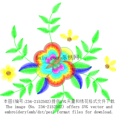 svg矢量绣花图下载