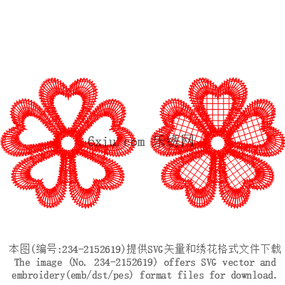 svg矢量绣花图下载