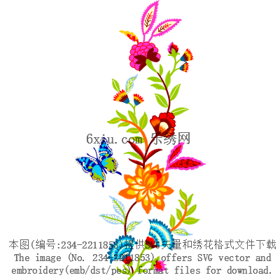svg矢量绣花图下载