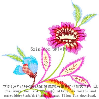 svg矢量绣花图下载