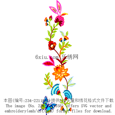 svg矢量绣花图下载