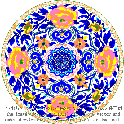 svg矢量绣花图下载