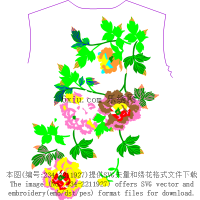 svg矢量绣花图下载