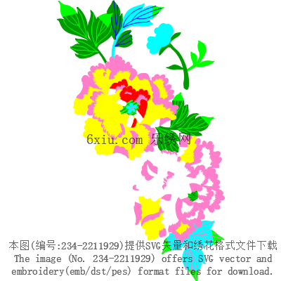 svg矢量绣花图下载