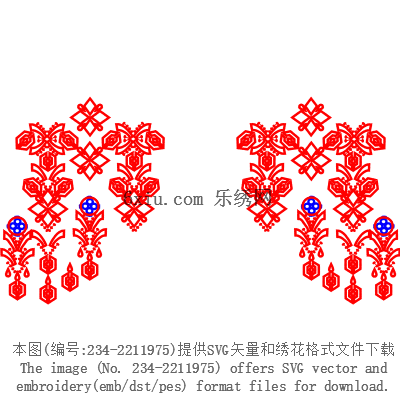 svg矢量绣花图下载
