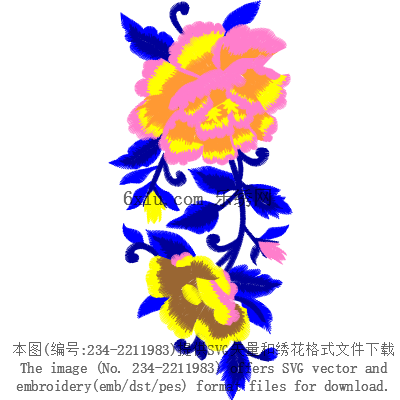 svg矢量绣花图下载
