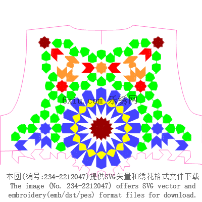 svg矢量绣花图下载