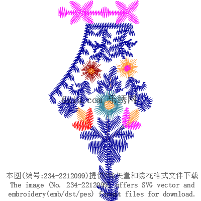 svg矢量绣花图下载