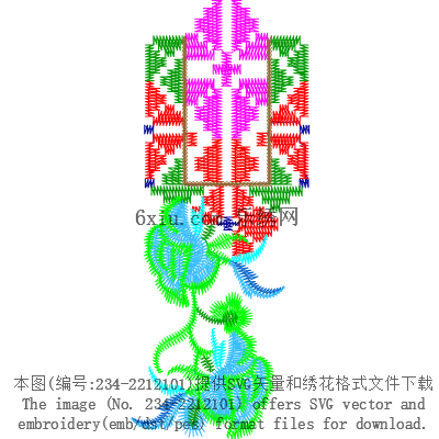 svg矢量绣花图下载