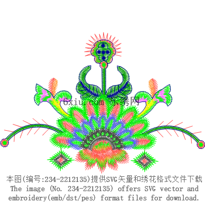svg矢量绣花图下载